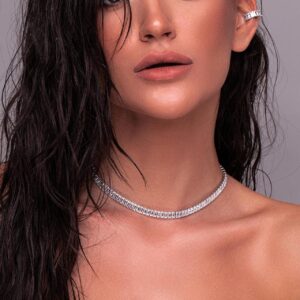 Uniseks tenis kolie ot medicinska stomana i kamaceta cirkonij 65ecc0f8303d9 1920x1920